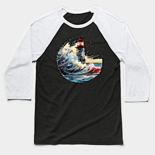 Lighthouse Sea World Ocean Beauty Discovery Travel Baseball T-Shirt